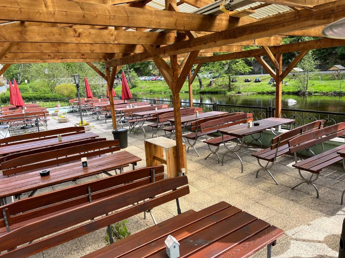 Pension Sternschnuppe, Treseburg Harz, Unmittelbar Am Wasser 탈레 외부 사진
