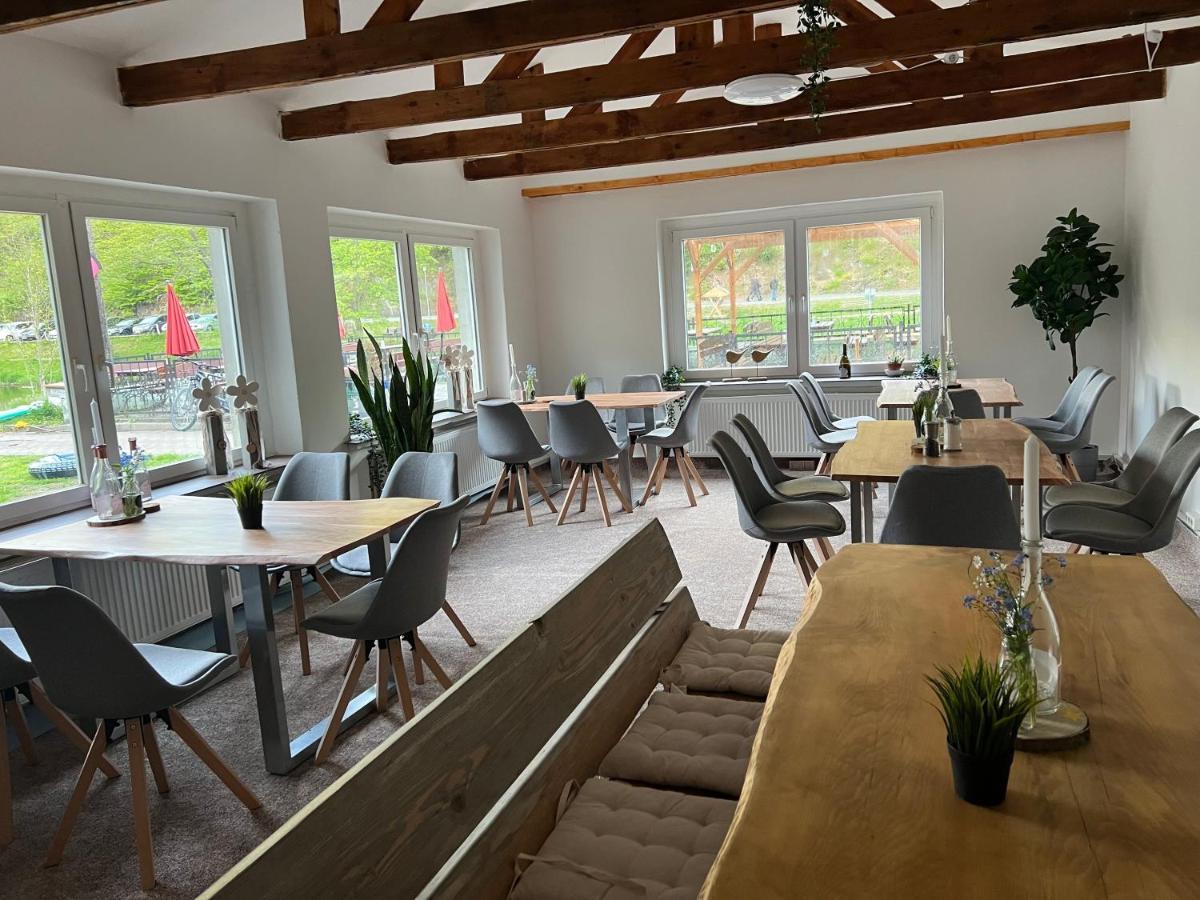 Pension Sternschnuppe, Treseburg Harz, Unmittelbar Am Wasser 탈레 외부 사진
