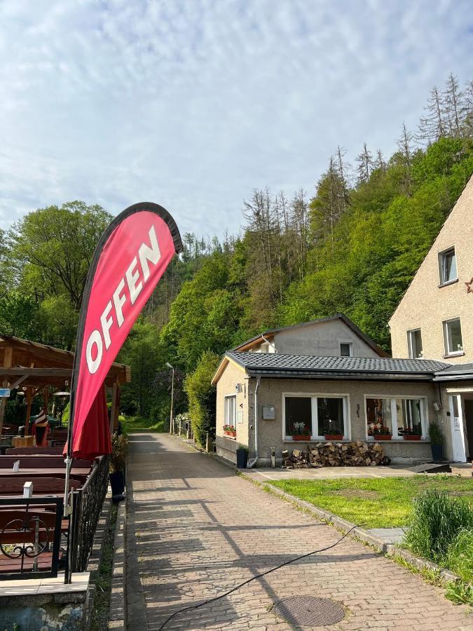 Pension Sternschnuppe, Treseburg Harz, Unmittelbar Am Wasser 탈레 외부 사진