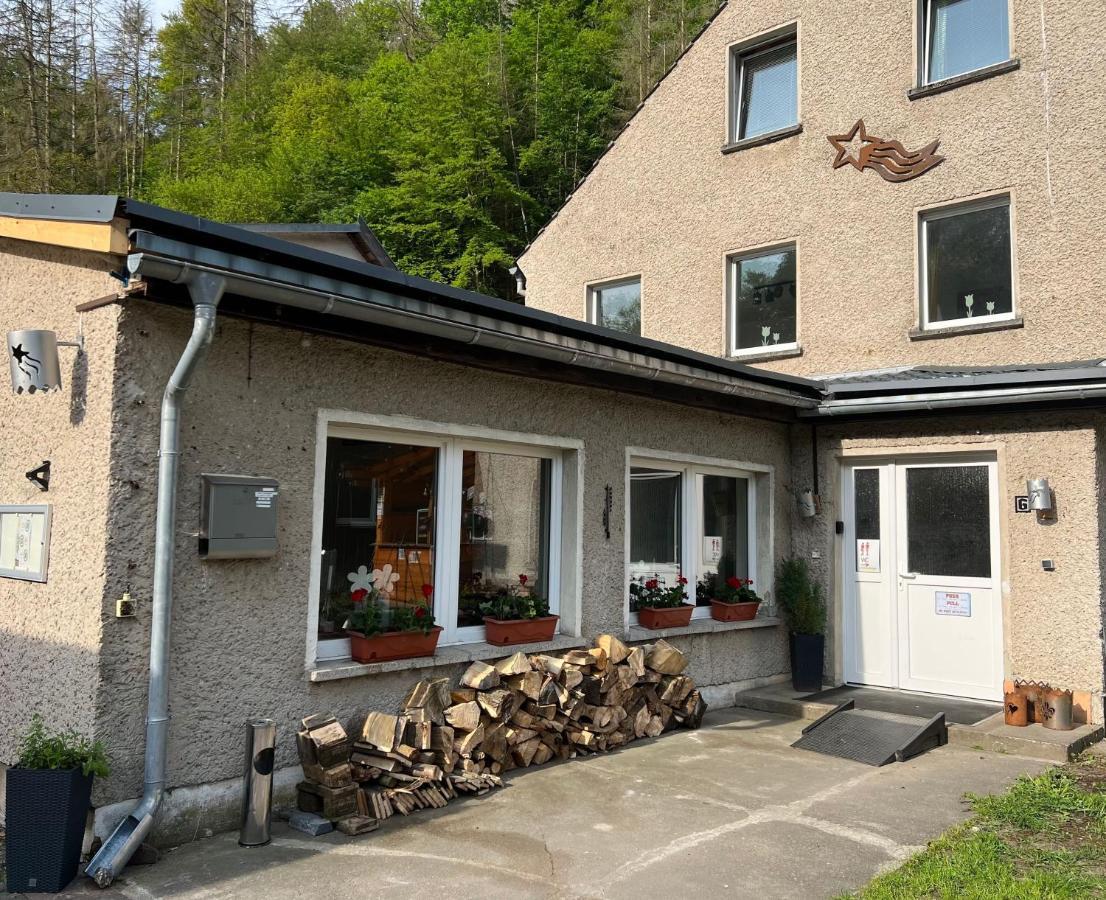 Pension Sternschnuppe, Treseburg Harz, Unmittelbar Am Wasser 탈레 외부 사진